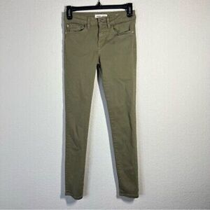 Warp + Weft JFK New York City Skinny Jeans‎ Girls Kids Size 12 Leafy Green Denim